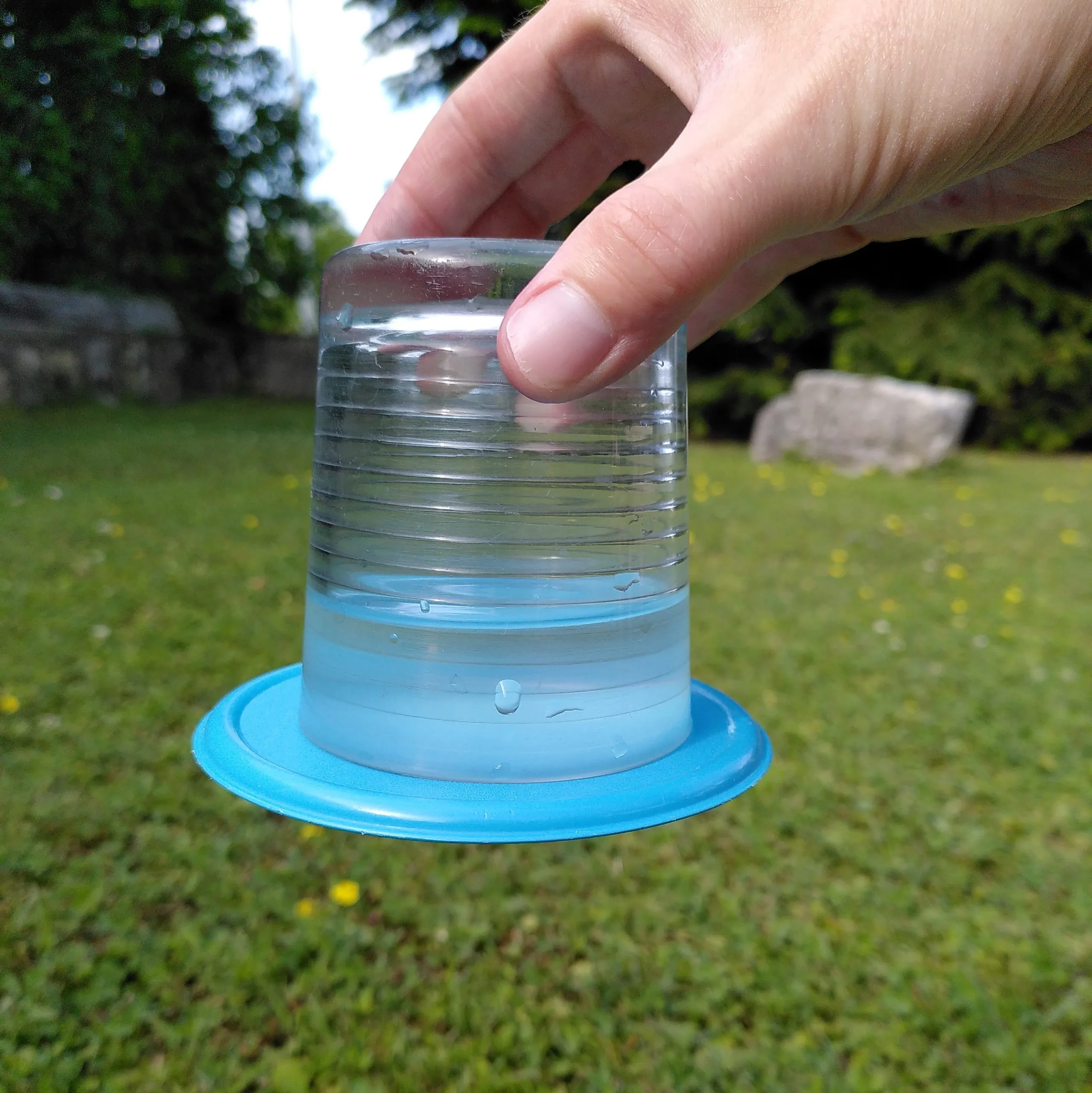 Expérience de l'eau qui ne tombe pas